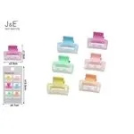 Klamry do włosów J&E REF-90179 pastelowe 6 szt