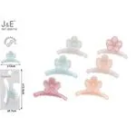 Klamry do włosów J&E REF 803718 kwiatowe 12cm 12szt/op