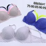 Biustonosz damski push-up koronka 4 kolory