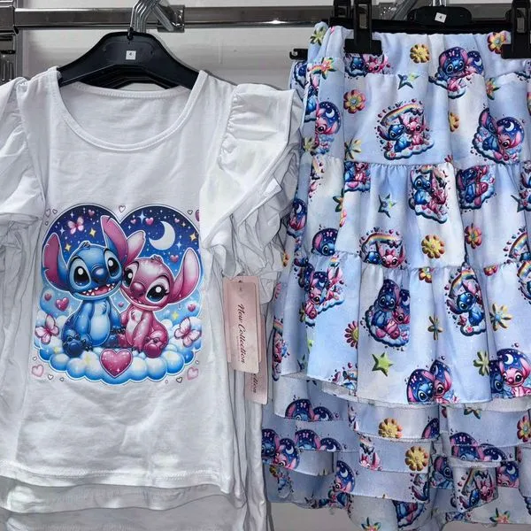 Komplet Ubrań Dziewczynka Stitch Lilo 6-16L