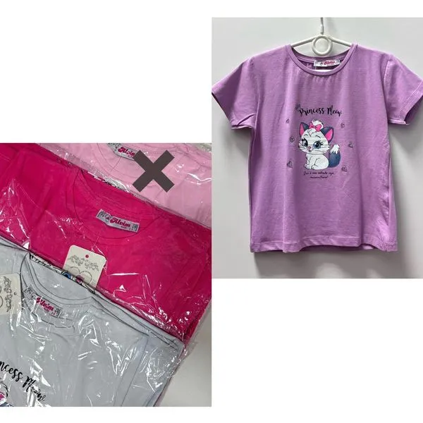 Ubrania dla dziewczynki 4-6L Princess Cat T-shirt