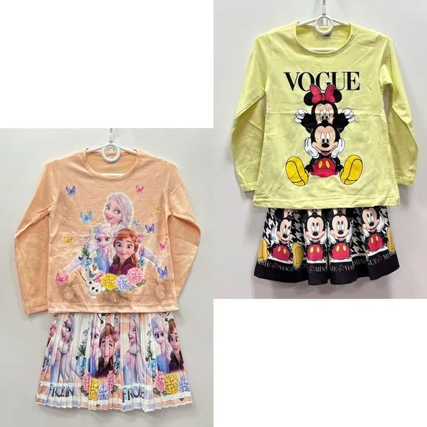 Komplet Ubrań Dziewczęcych 3-8L Frozen Mickey