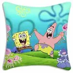 Poduszka dekoracyjna 45x45cm SpongeBob i Patryk