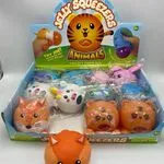 Gniotek Antystresowy Jelly Squeeze Animals Zwierzątka 12szt