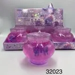 Slime Crystal Mud Butterfly Fioletowa Masa z Motylem 12szt