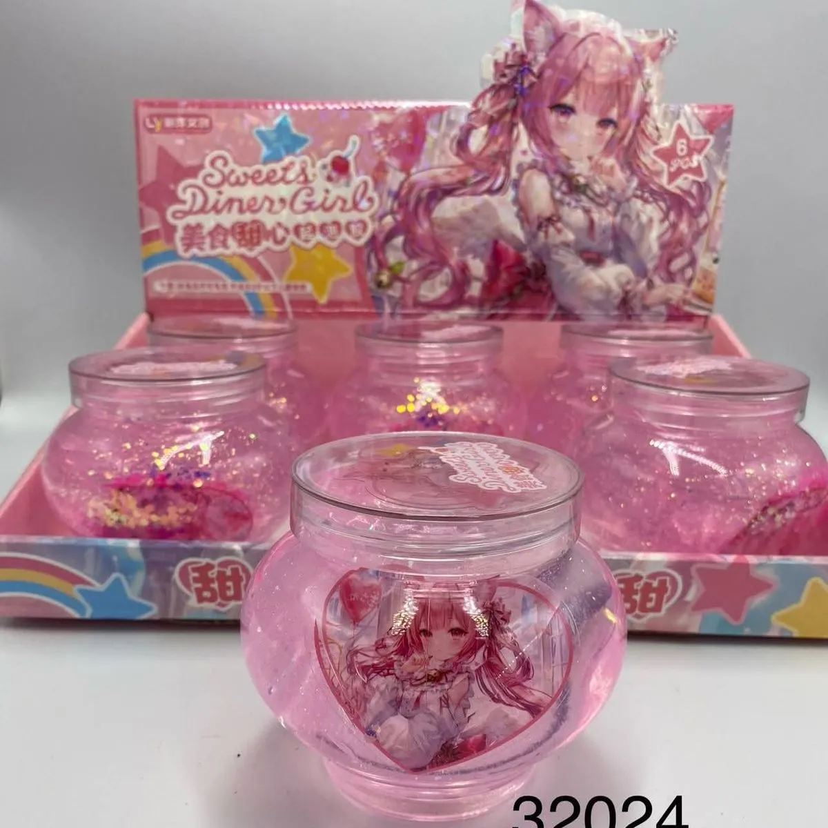 Crystal Mud Sweets Diner Girl - Różowy Slime z Brokatem