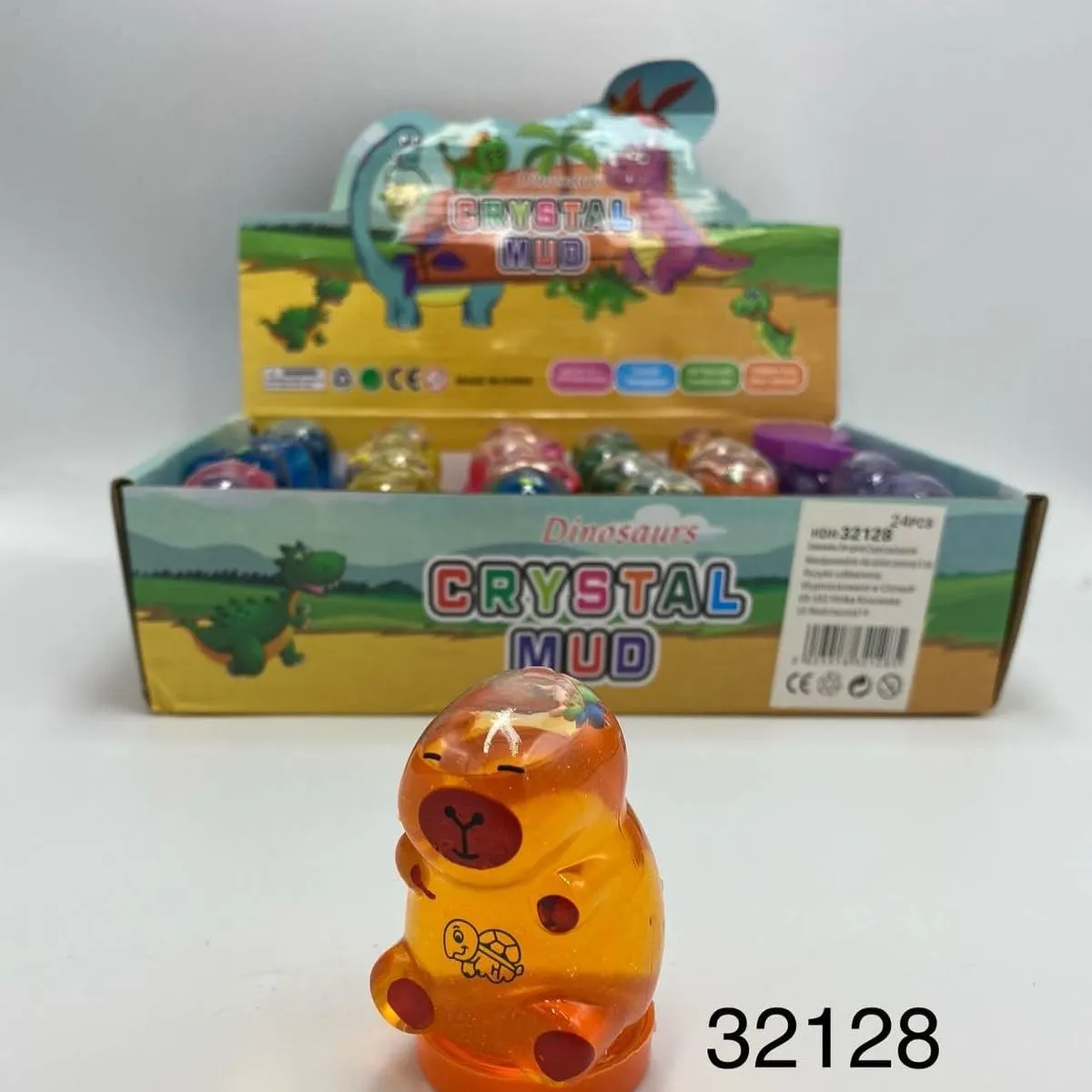 Crystal Mud Kapibara - Żelowa Masa Plastyczna w Pojemniku, 24 szt.