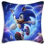 Poduszka dekoracyjna Sonic 45x45cm - motyw z gry i bajki