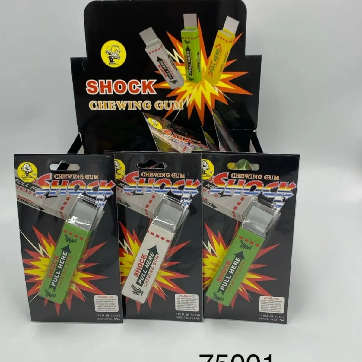 Zabawki Shock Chewing Gum - Guma z prądem, 48 szt.