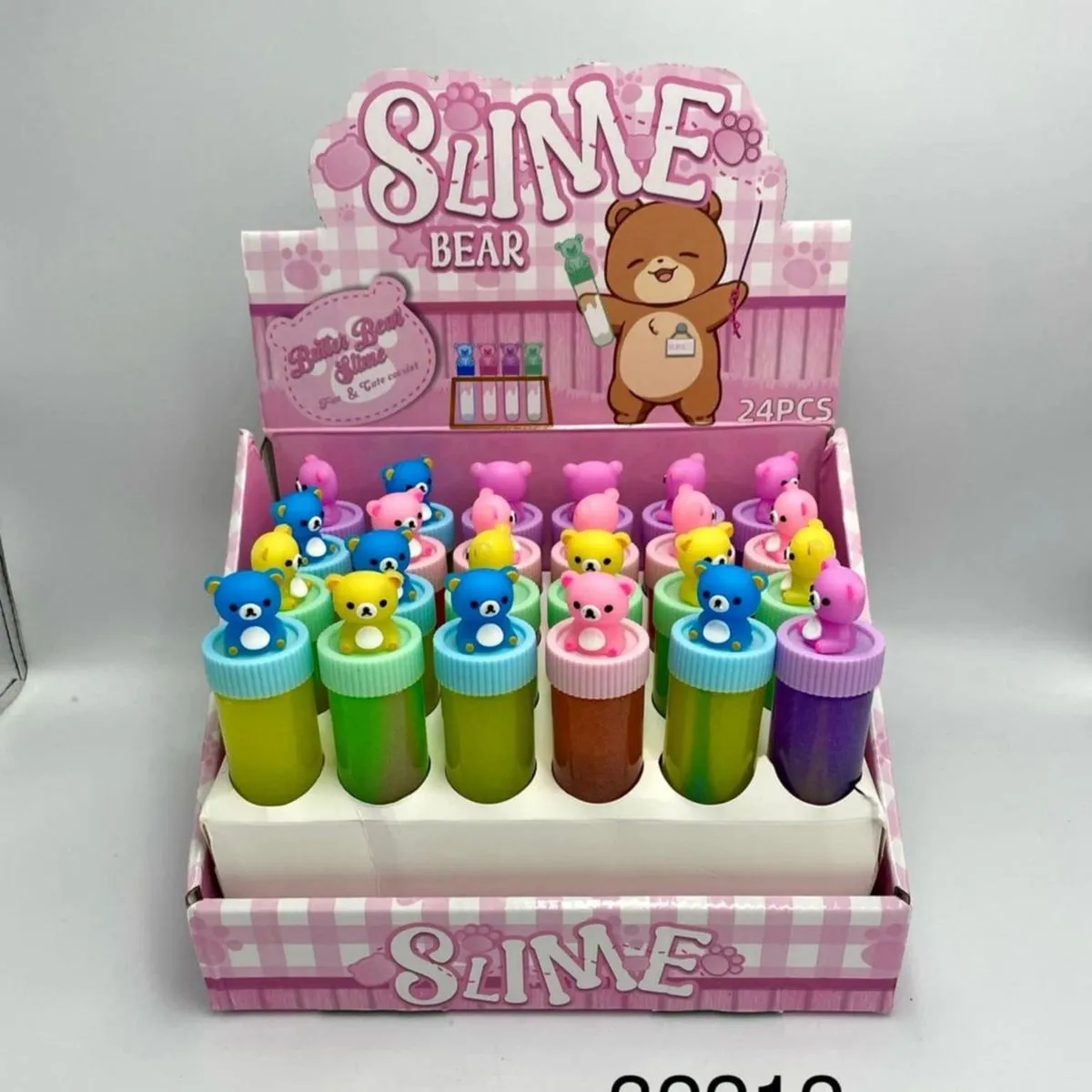 Slime Bear - Masa plastyczna z figurką misia, 24 szt.