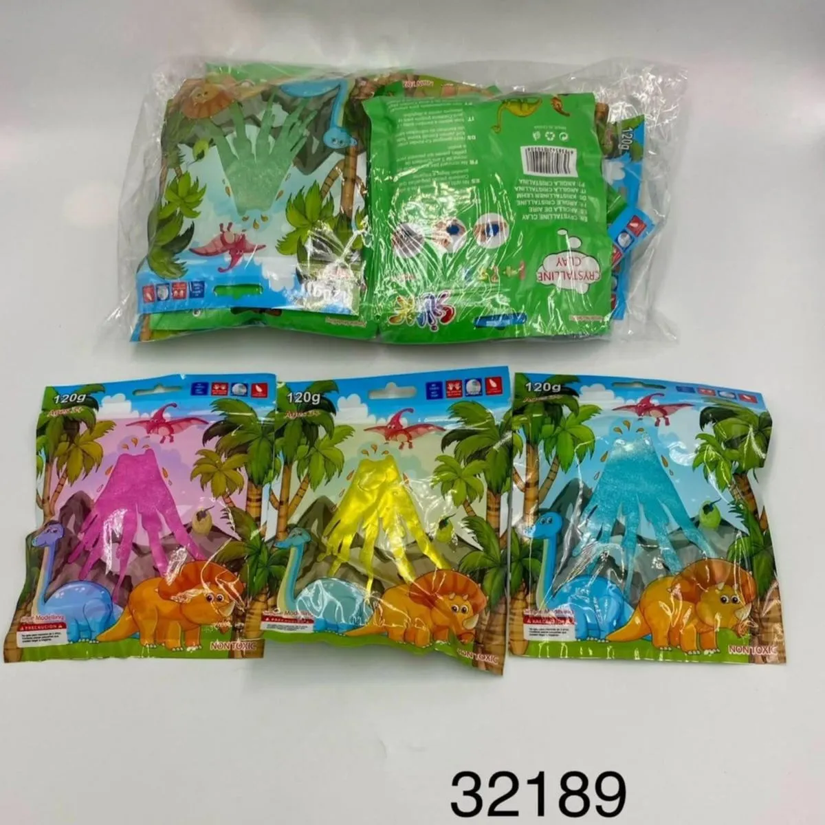 Zabawki Slime Crystalline Clay 120g Dinozaury 24 szt.