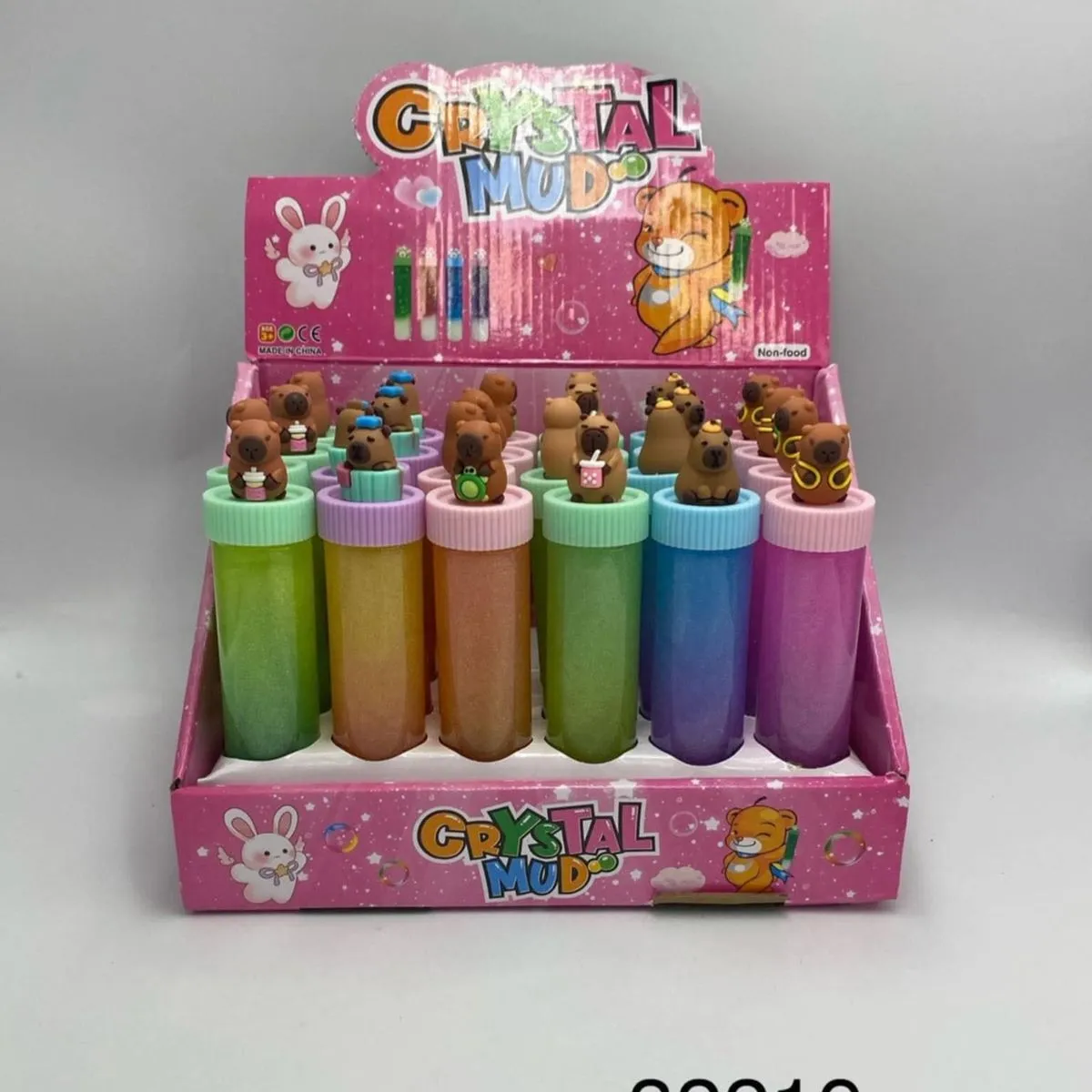 Zabawki Crystal Mud Kapibara - Masa Plastyczna w Tubie 24 szt.