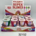 Zabawki Super Slime Colourful - Masa plastyczna 12 szt.