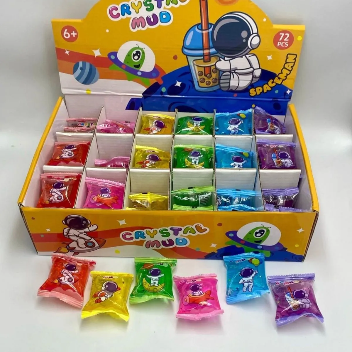 Slime Crystal Mud Astronaut Masa Plastyczna Saszetki 72 szt.