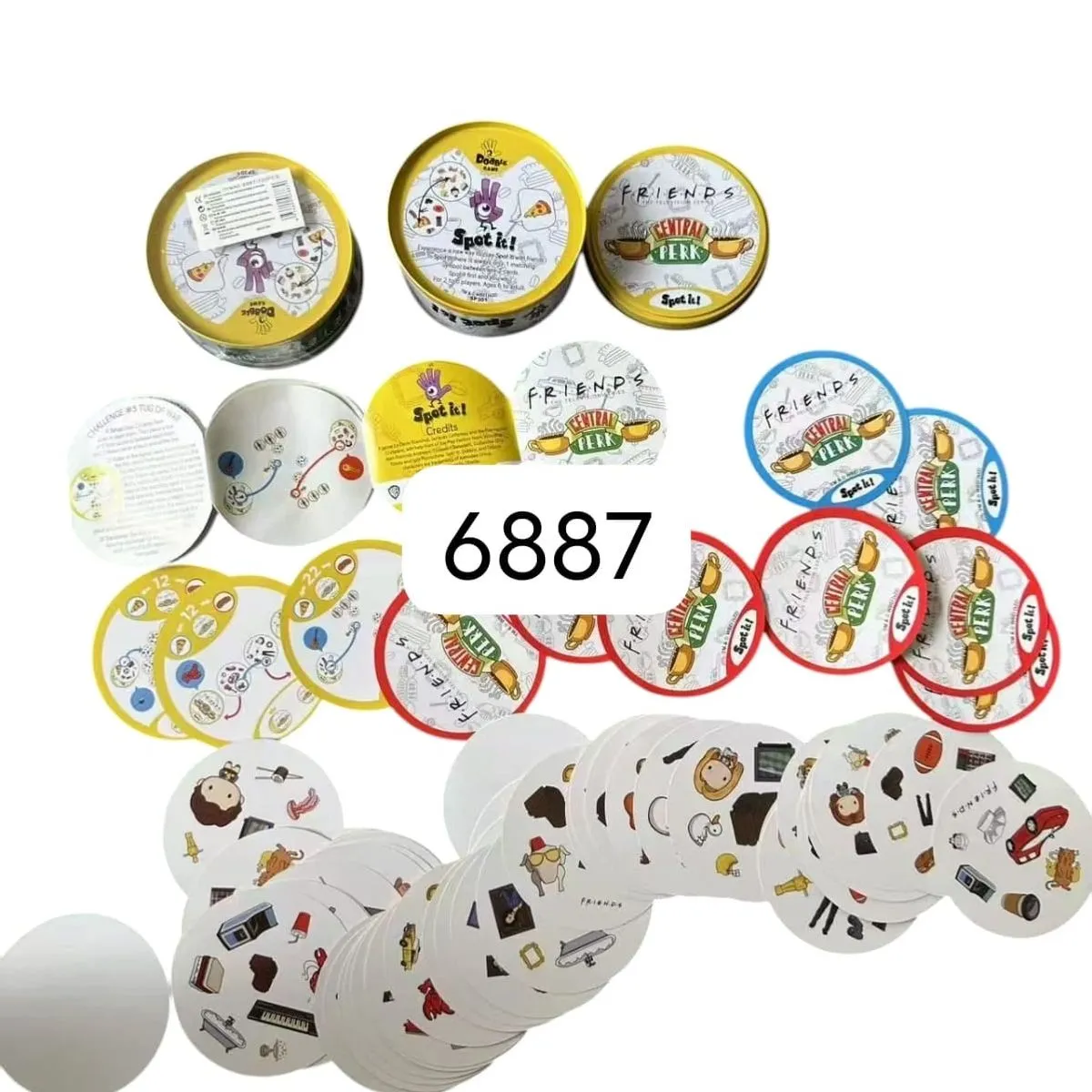 Gra Dobble Friends Spot It! - Metalowa Puszka (12 szt)