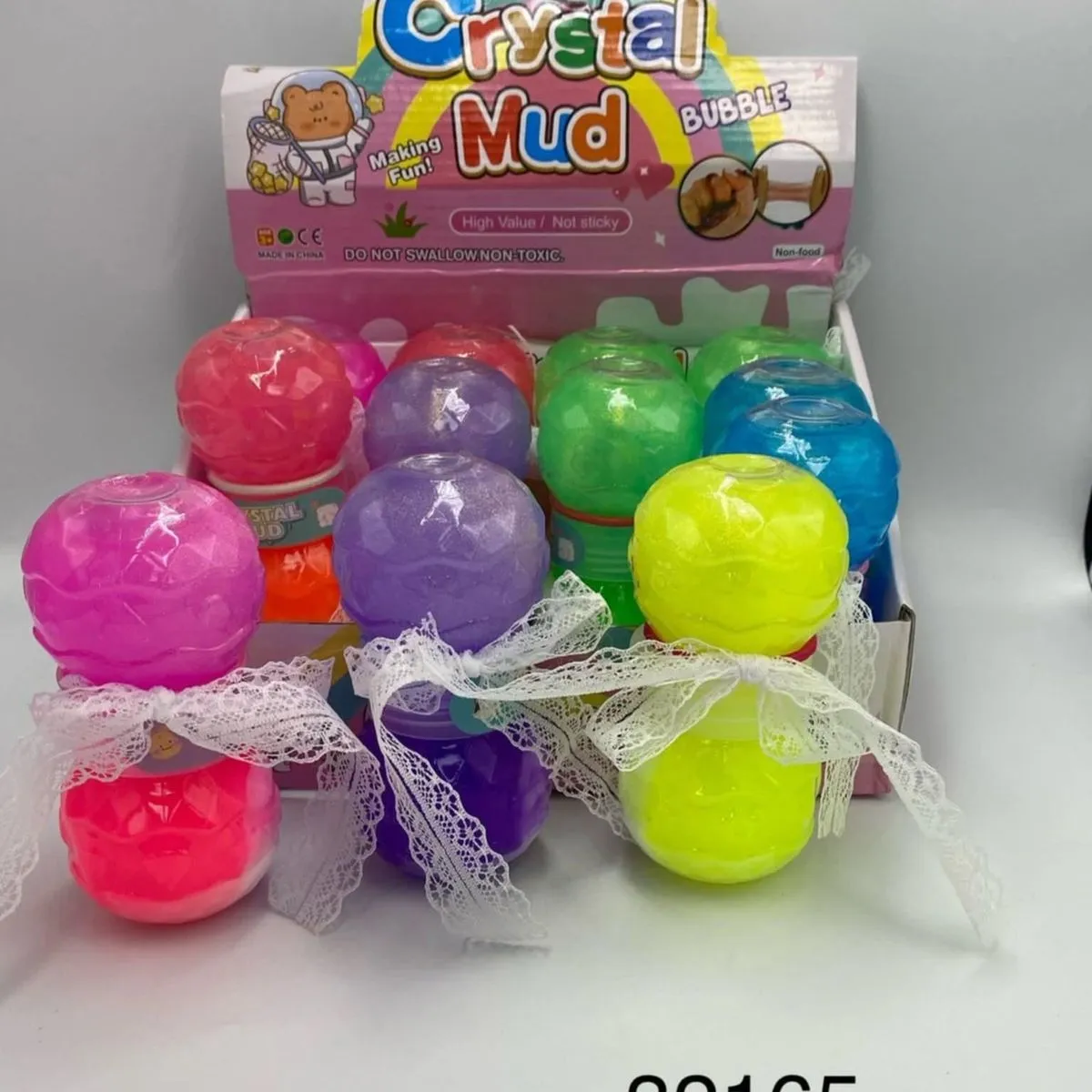 Zabawki Crystal Mud Bubble - Masa Plastyczna Slime 12 szt.