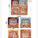 Naklejki Sweet Food Zestaw Figurek 3D 12 szt. 9x9cm