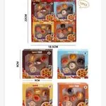 Naklejki Sweet Food 3D Zestaw Miniatur Jedzenie 9x9cm 12szt