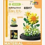 Klocki Kwiaty Building Block Flower 65917 Słoneczniki 10.5cm 12szt