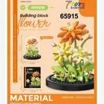 Klocki Kwiaty Building Block Flower 10.5cm w Kloszu 7 TOYS 65915