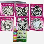 Zestaw DIY malowanie diamentami - mix wzorów 12szt