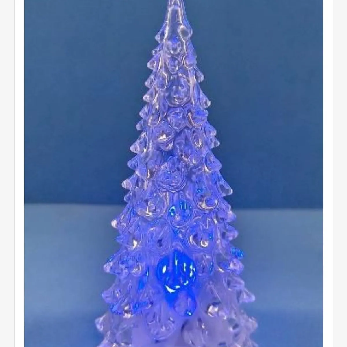 Lampki LED 3x10cm choinka niebieska