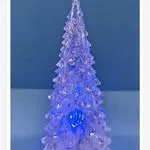 Lampki LED 3x10cm choinka niebieska