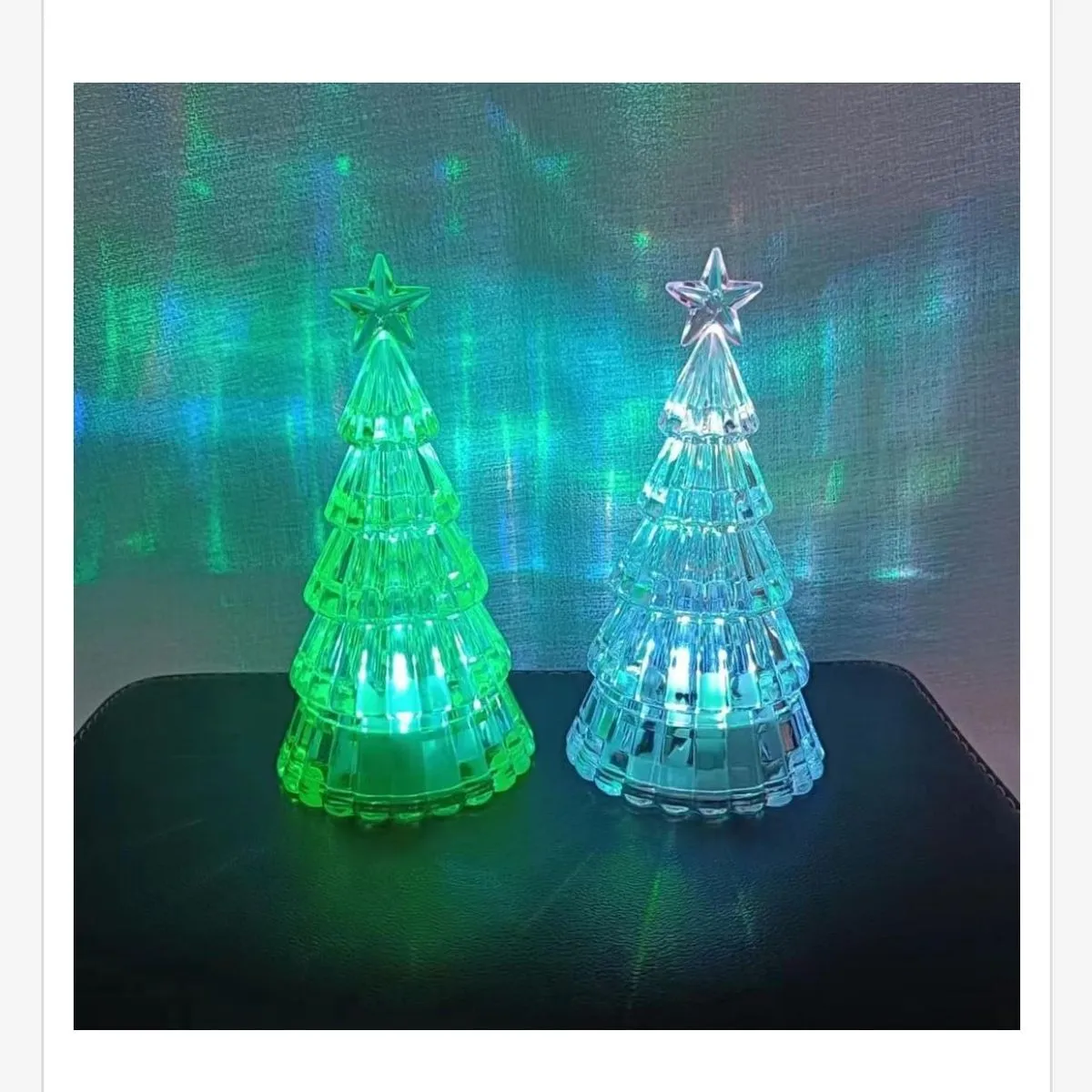 Lampki LED choinki 6x11cm zielona i niebieska