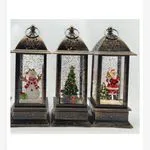 Lampki Świąteczne LED Śnieg - Bałwan, Drzewko, Santa - 3 szt