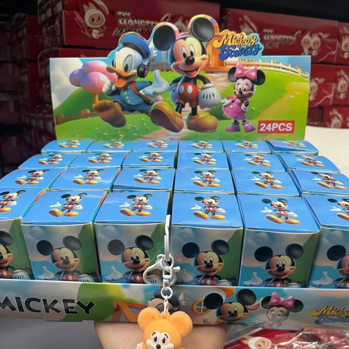 Brelok Mickey Mouse z zabawkami unboxing 24 szt