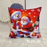 Poszewki Świąteczne 40x40cm z Mikołajem i Śniegiem