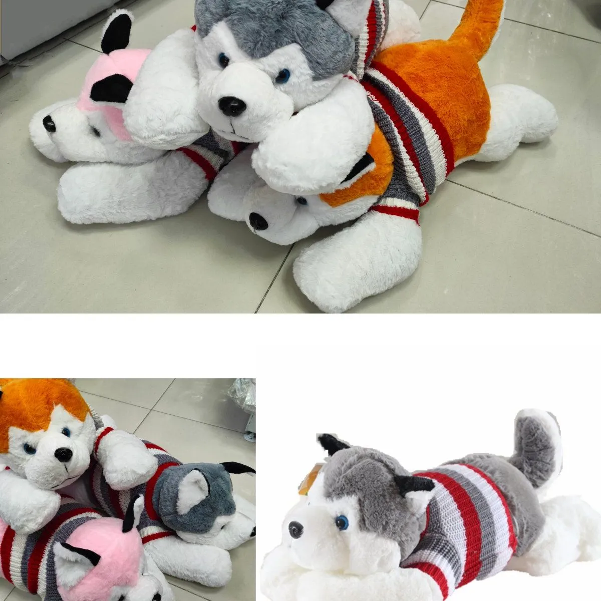 Maskotka Husky z Kocykiem 3 szt. w zestawie