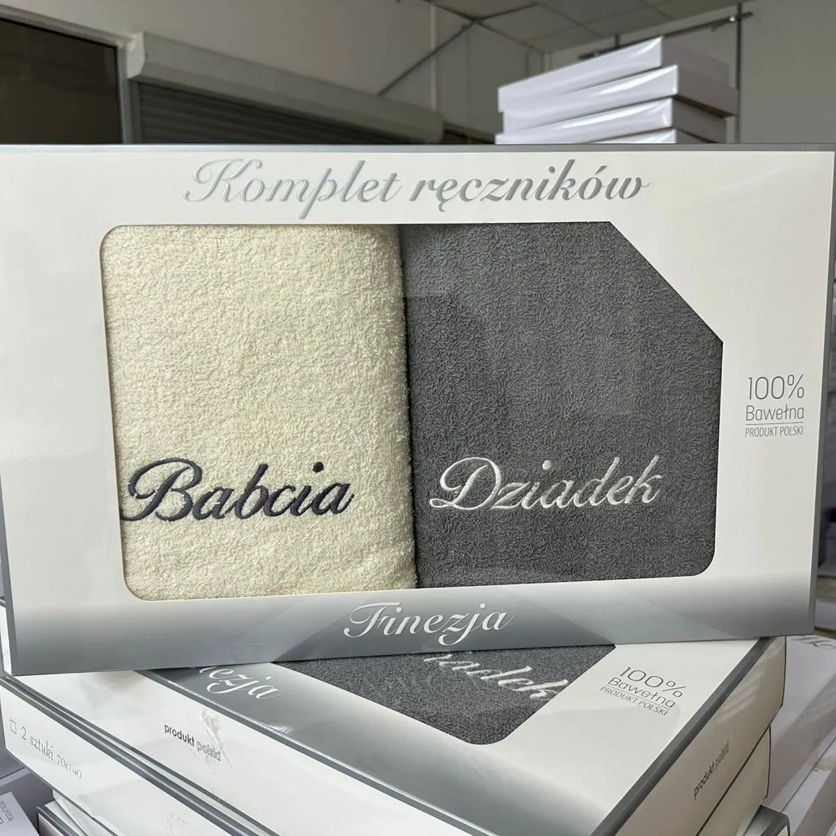 Ręczniki Babcia & Dziadek 2PCS 70/140