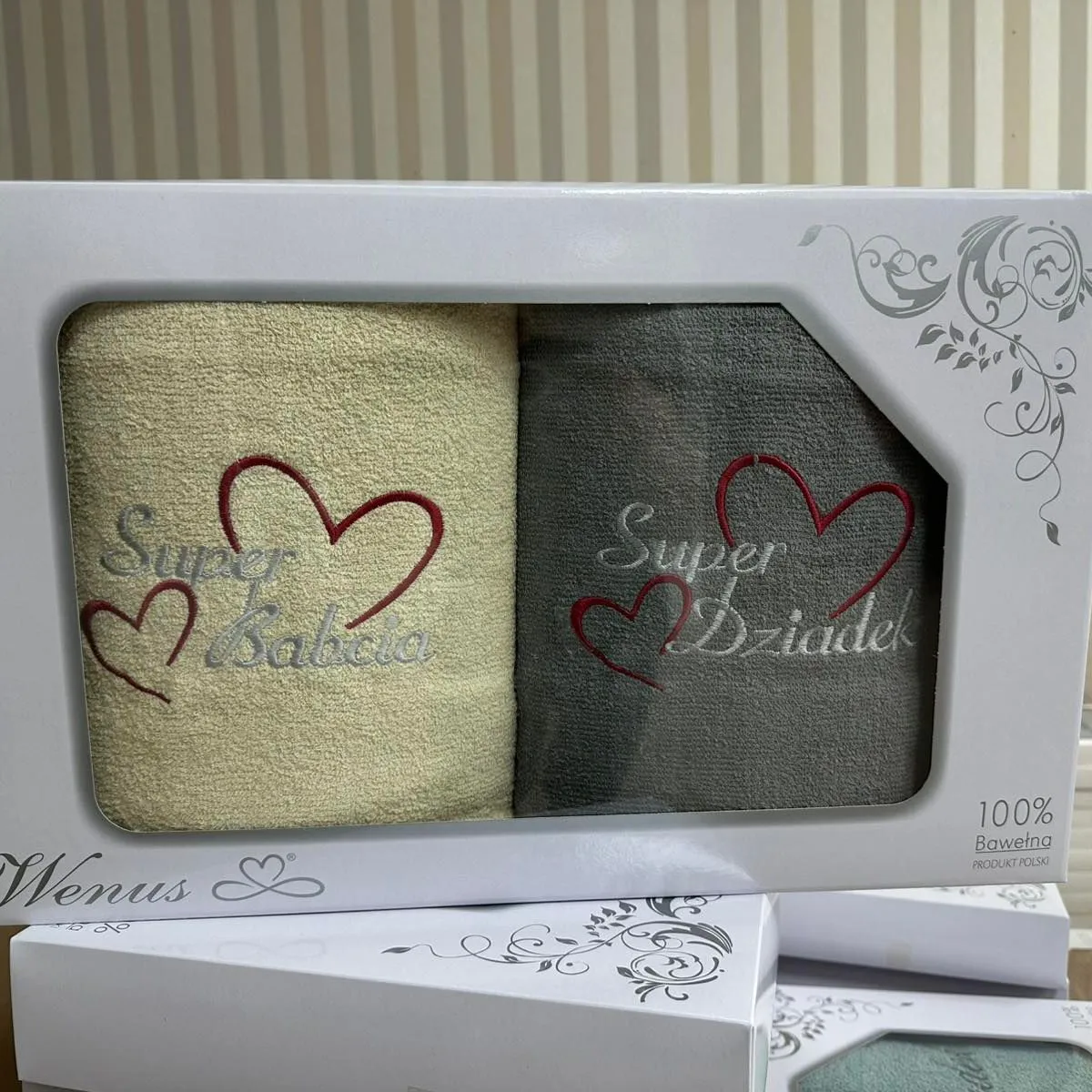 Ręczniki Super Babcia & Dziadek 2PCS 70/140