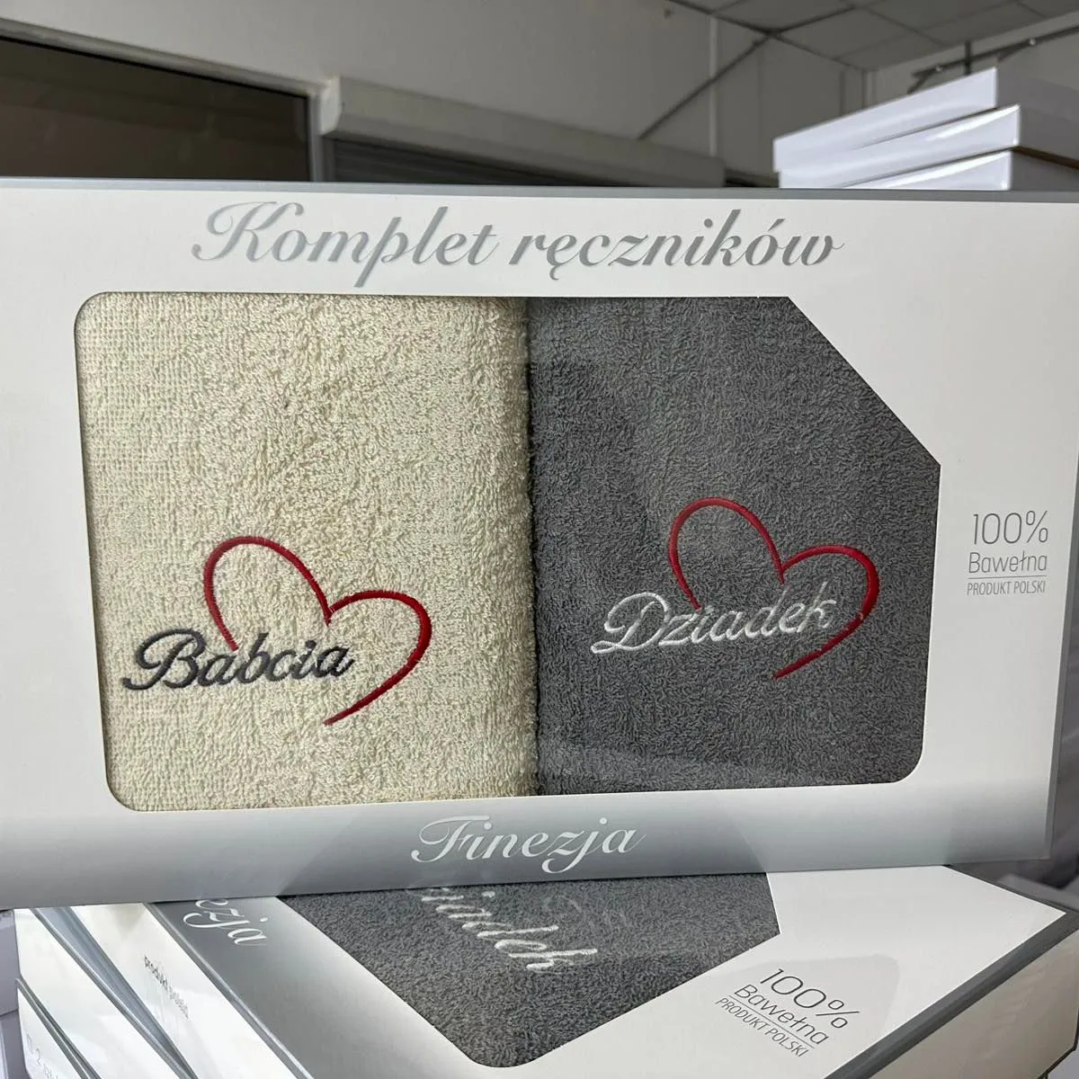 Ręczniki Babcia & Dziadek 2PCS 70/140 Finreja