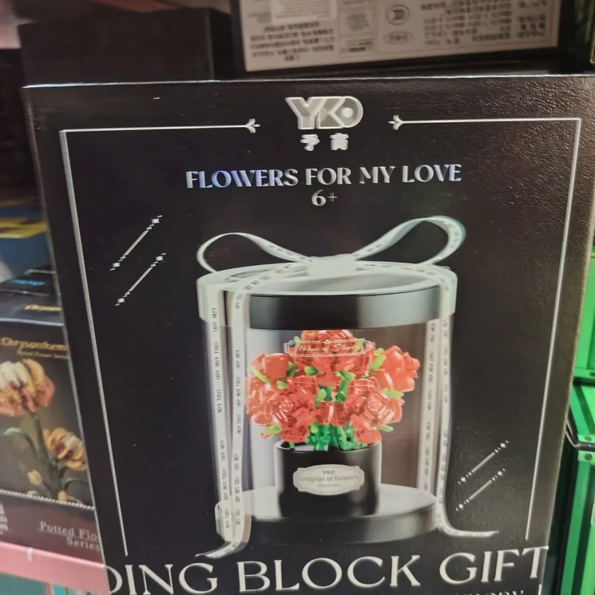 Klocki Budowlane Kwiaty Building Block Gift 6+