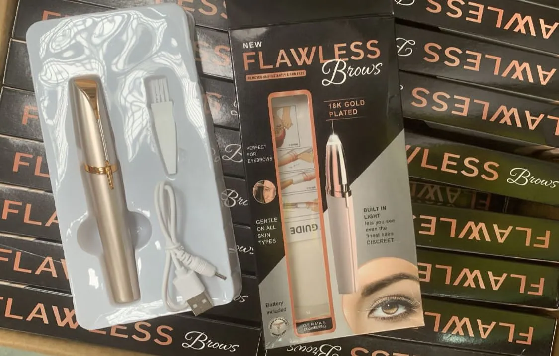 Elektryczny depilator do brwi Flawless Brows 24K Gold Plated