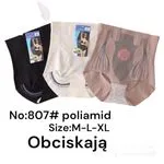 Obcisłe majtki damskie M-L-XL, 3 szt. czarny/biały/beżowy