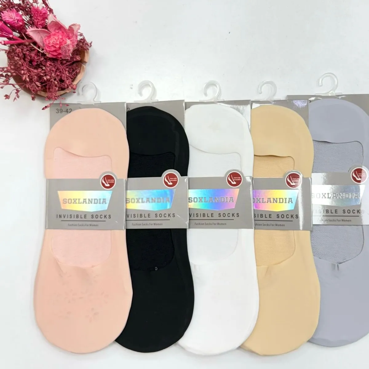 Skarpetki damskie Bolandia Invisible Socks 5 par
