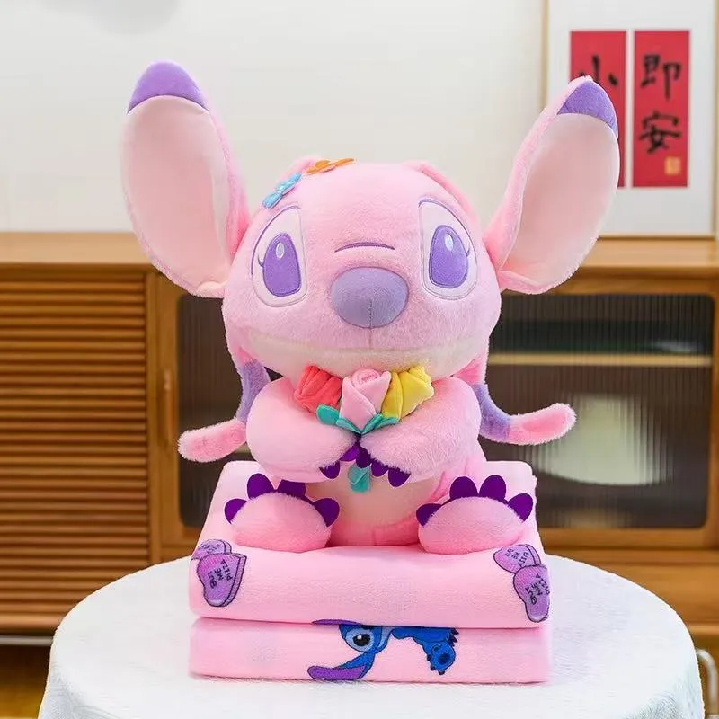 Maskotka Stitch z Kocykiem Różowy