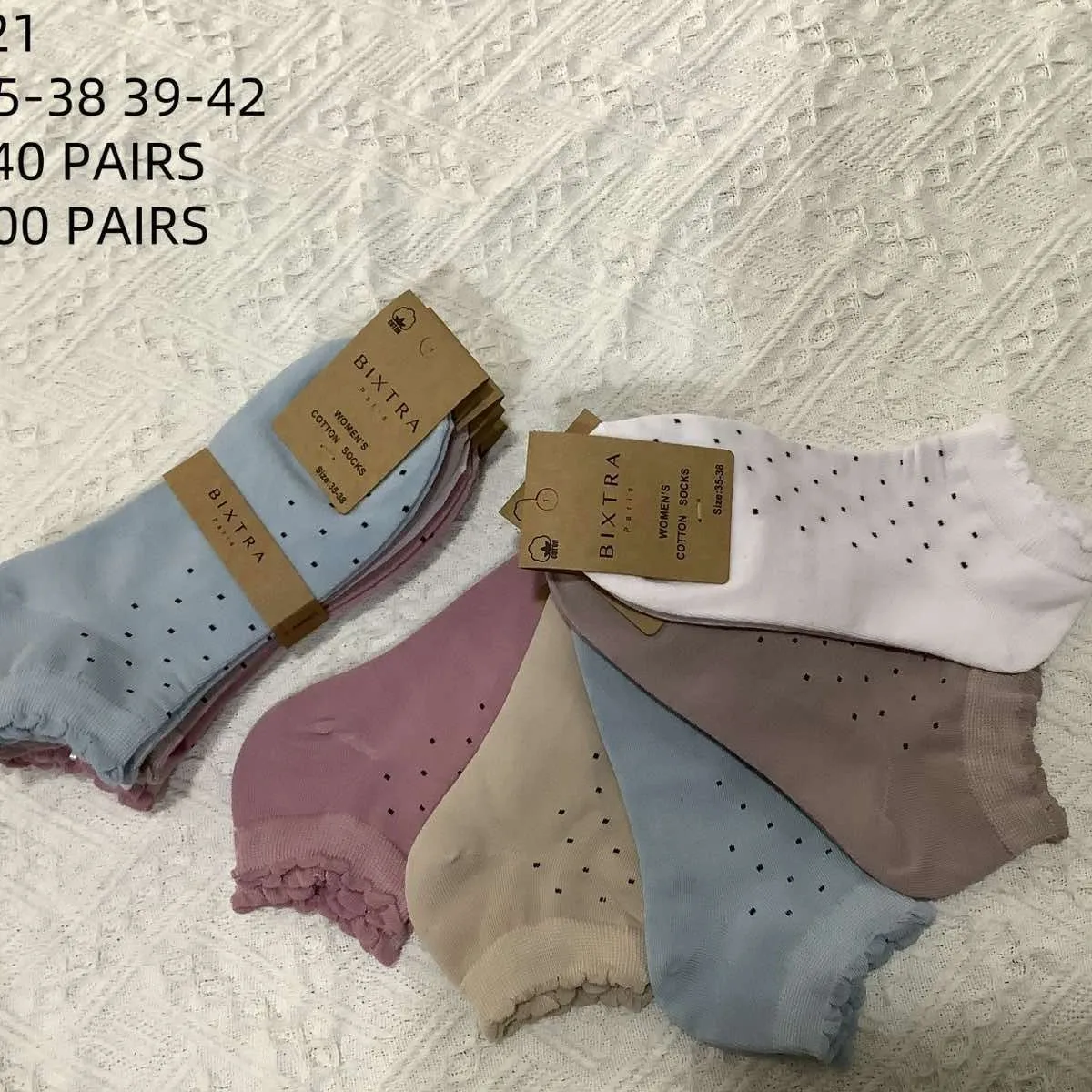 Skarpetki damskie ankle Dots 35-38/39-42, 40 par