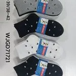 Skarpetki damskie ankle szare/czarne/białe
