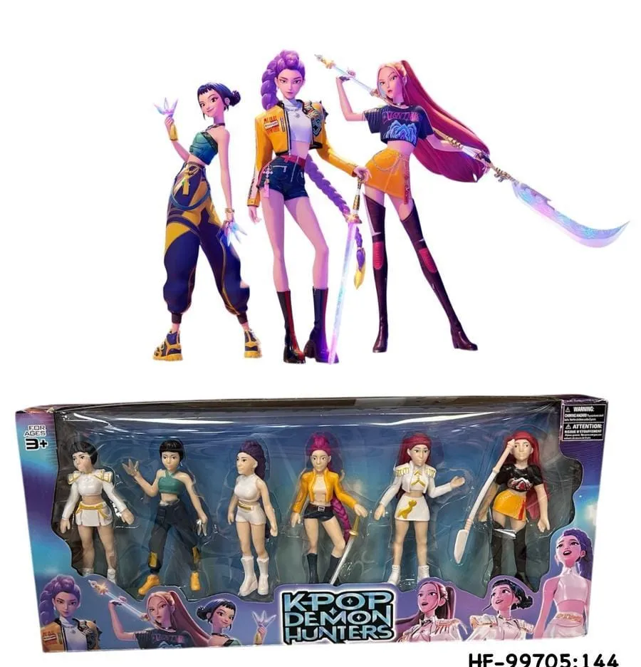 Zestaw figurek Kpop Demon Hunters 6 szt HF-99705-144