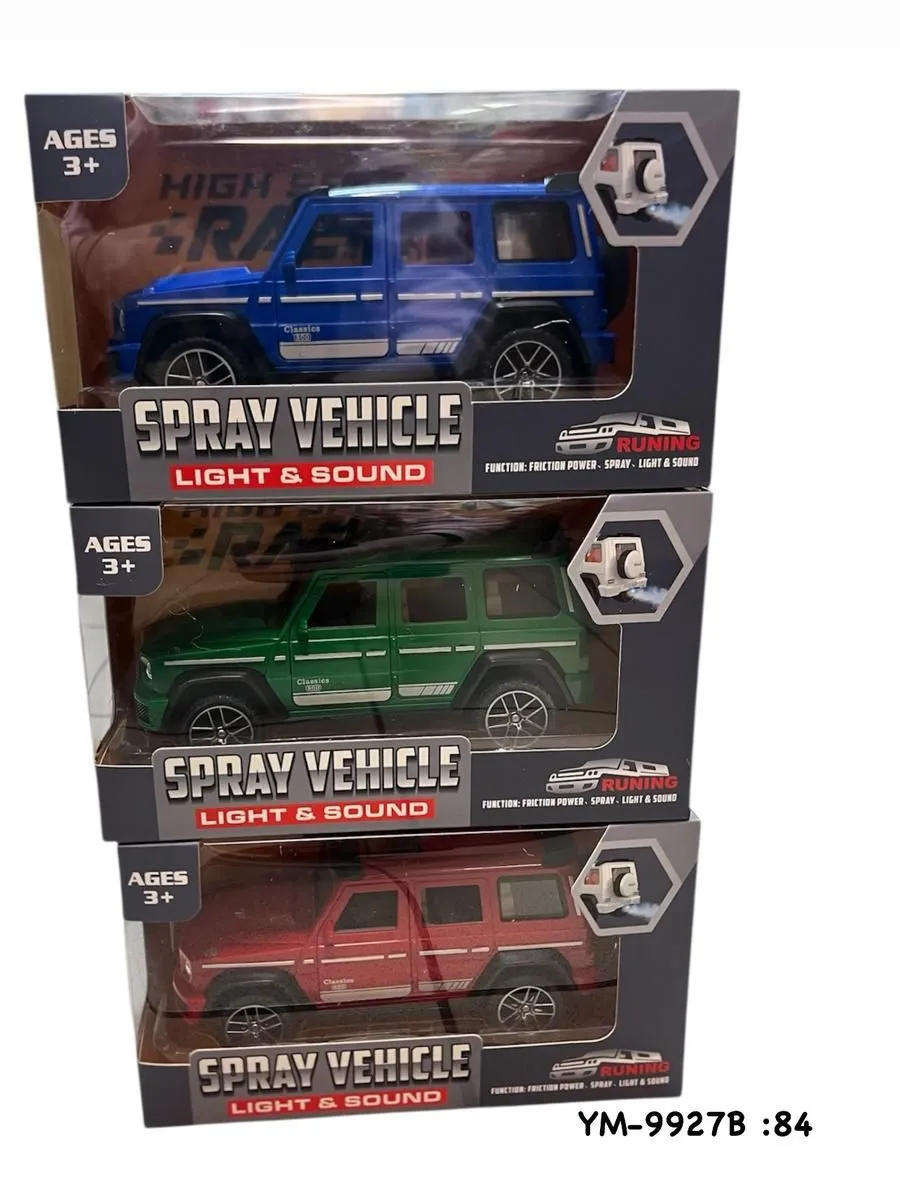 Zabawka Spray Vehicle Light & Sound granatowy/zielony/czerwony