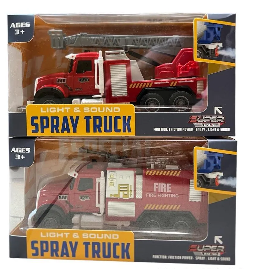 Zabawka Spray Truck Wóz Strażacki Światło Dźwięk 3+