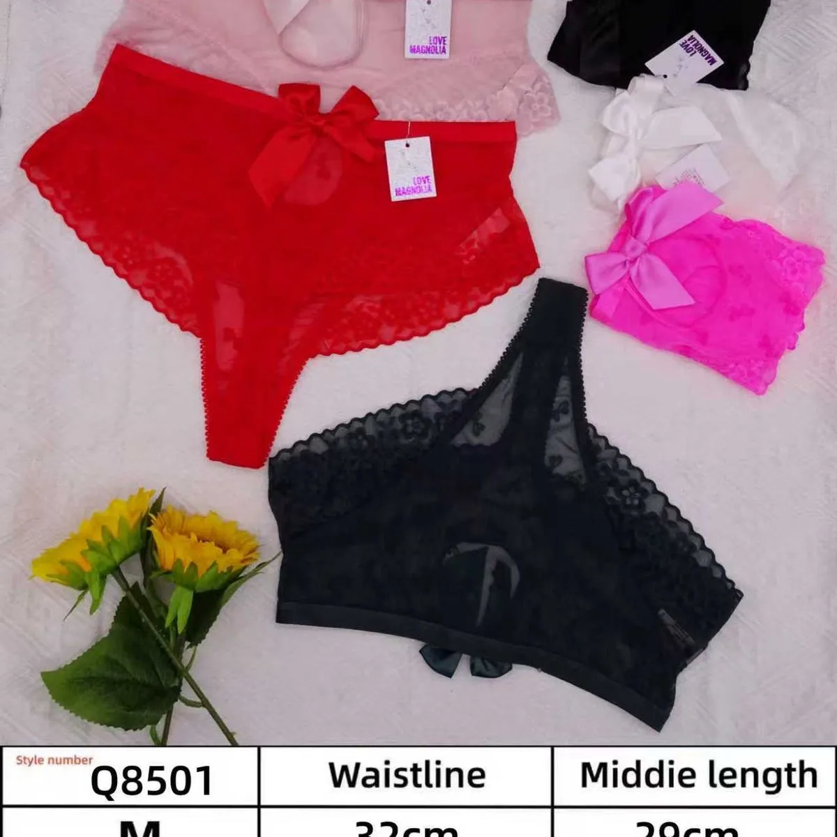Majtki damskie koronkowe Q8501 M/L, 5 kolorów