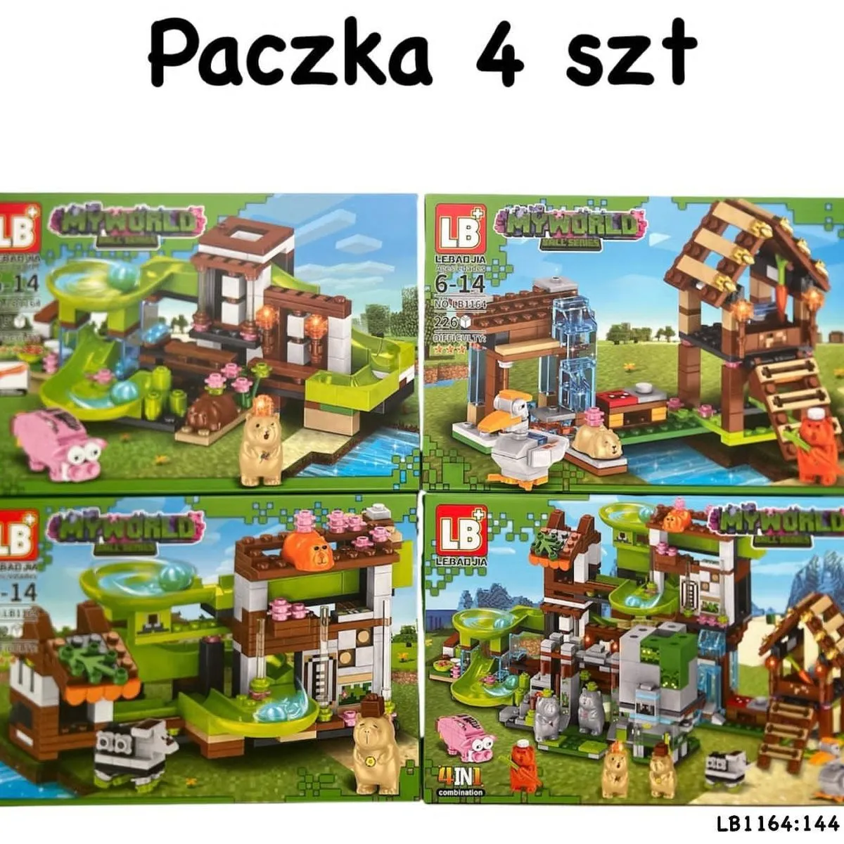 Zestaw klocków LEGO My World LBH-6144 Paczka 4 szt