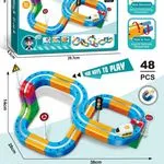 Zabawki Building Blocks Track 48PCS tor wyścigowy