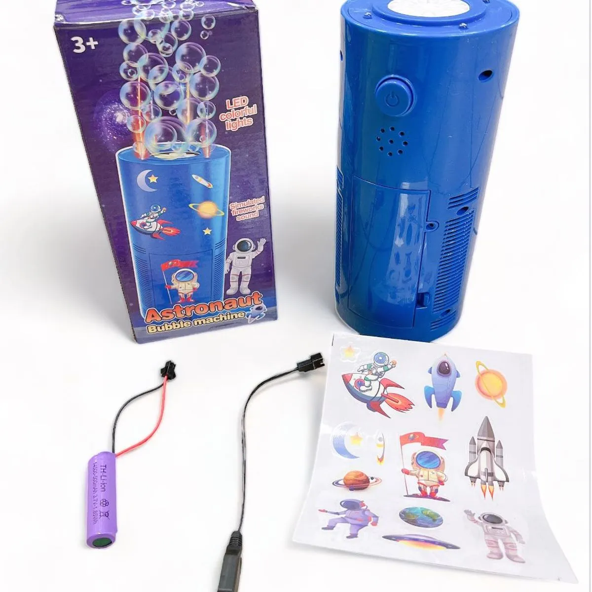 Maszynka do baniek Bubble Machine 3+ kosmiczna niebieska
