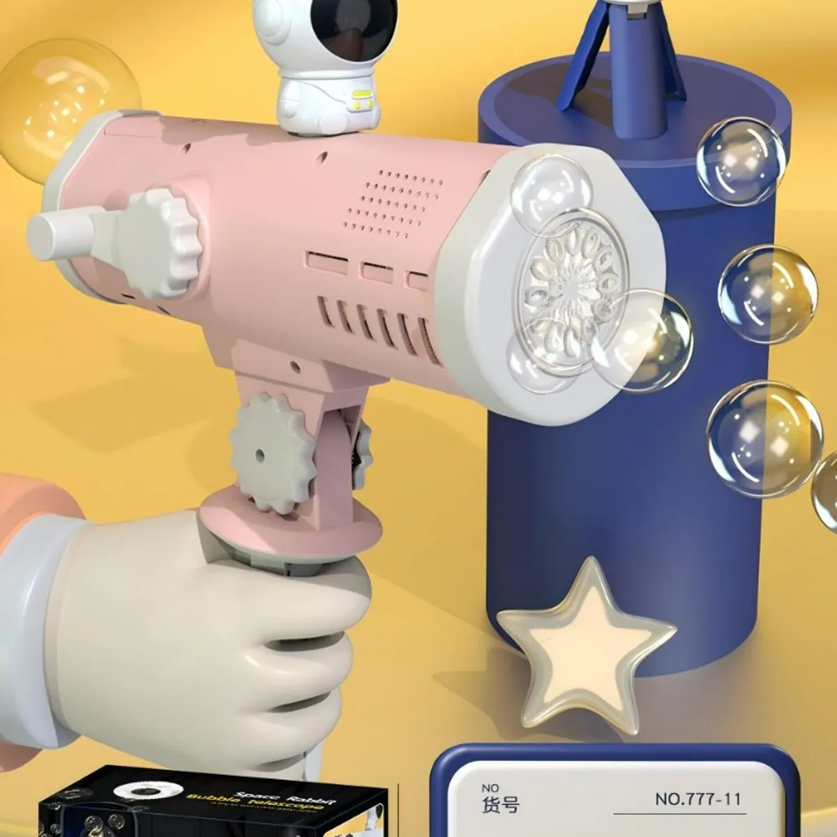 Pistolet do baniek Space Rabbit Bubble Telescope